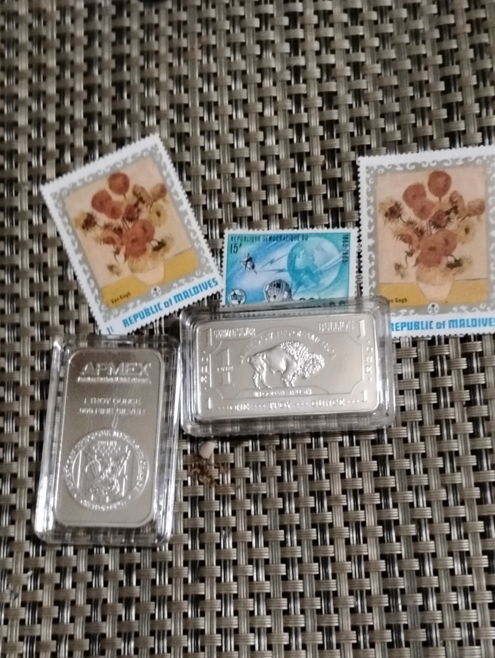 1 oz APMEX Silver Bar Lot - Shiny Bullion